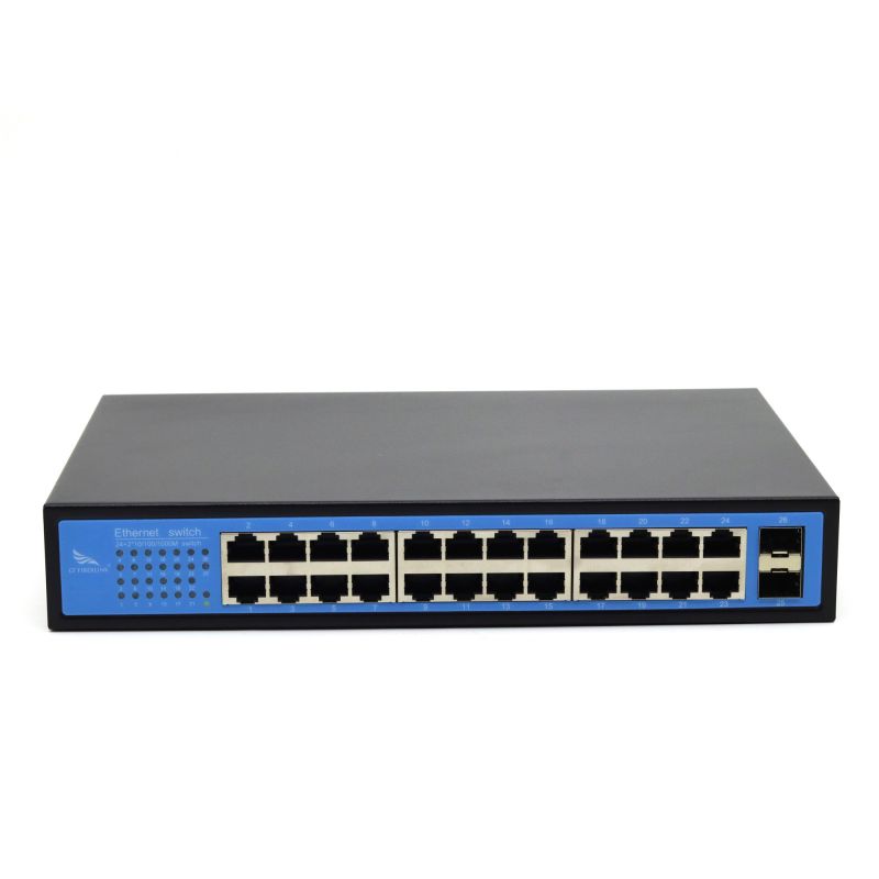 Full Gigabit 2 optical 24 electrical security switch CF-GE2024W