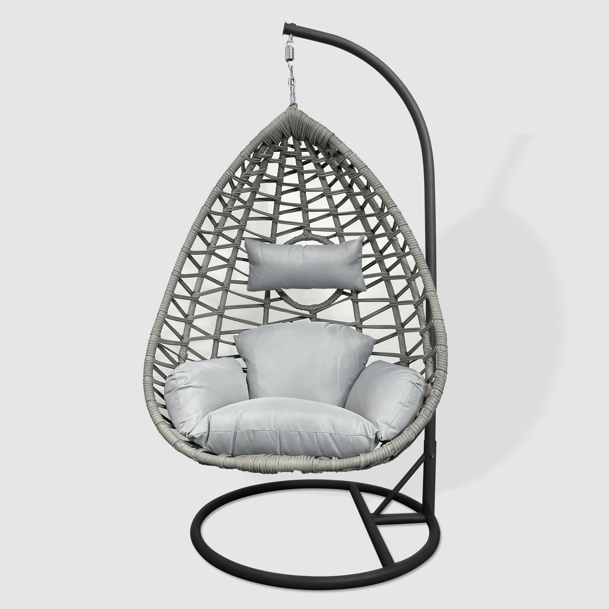 best selling Outdoor furniture patio swing wicker rattan swing chair with cushion