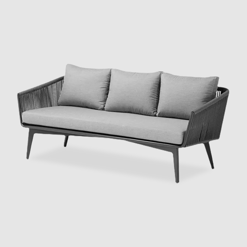 Outdoor sofa Nordic courtyard open-air furniture fabric sofa single casual sofa chairir