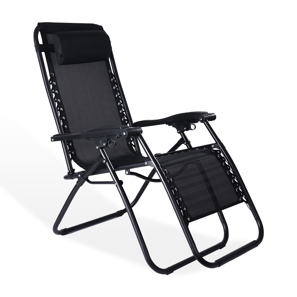 Outdoor sunbed zero gravity folding lounge chairs for noon break leisure foldable camping chair