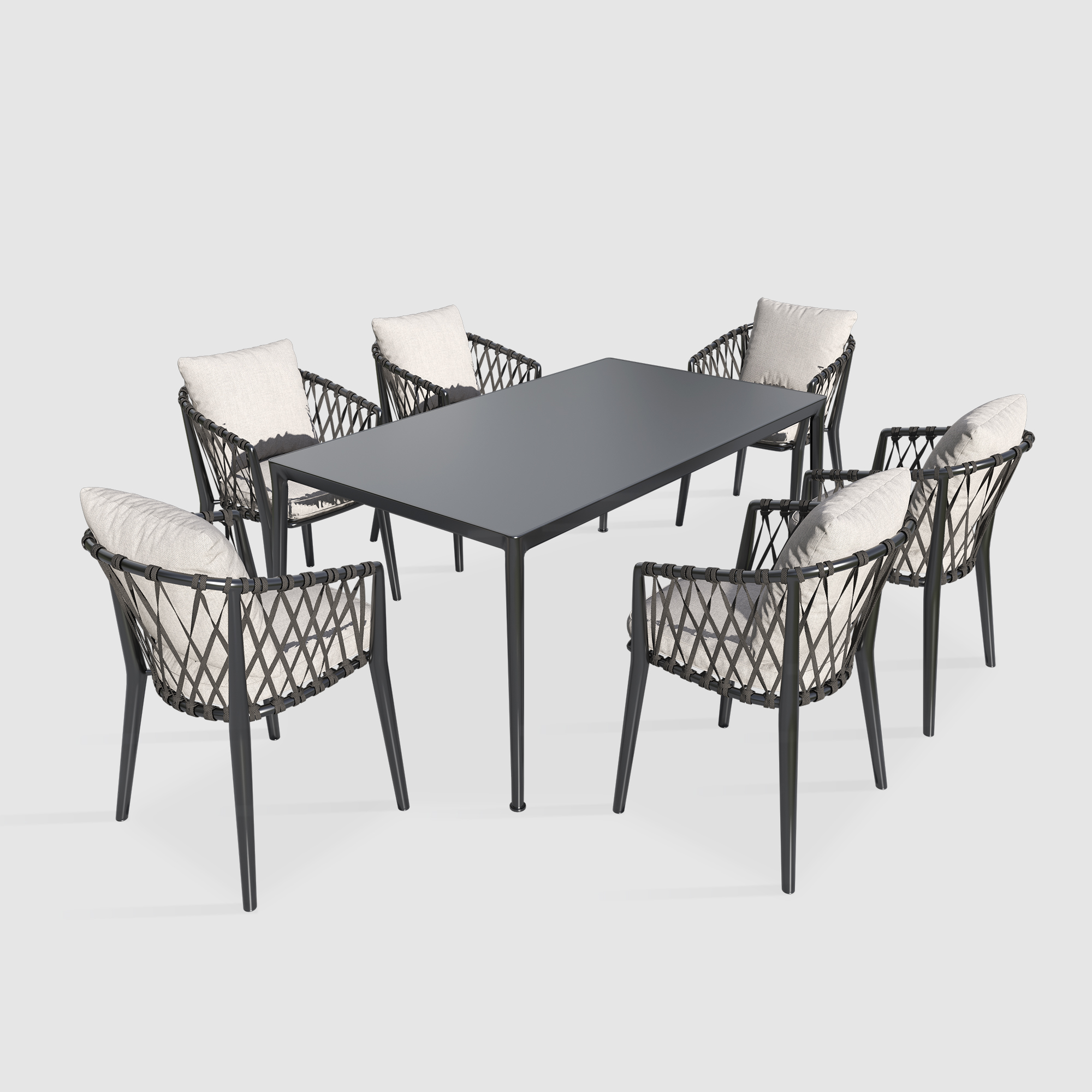 Hot Selling Outdoor Dinning Garden Dining Single Table And Chair Set Restaurant