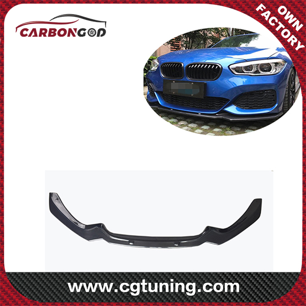For BMW 1 series F20 M135i LCI M140i  M style Carbon Fiber Front Bumper Lower Spoiler Lip Splitter 2017