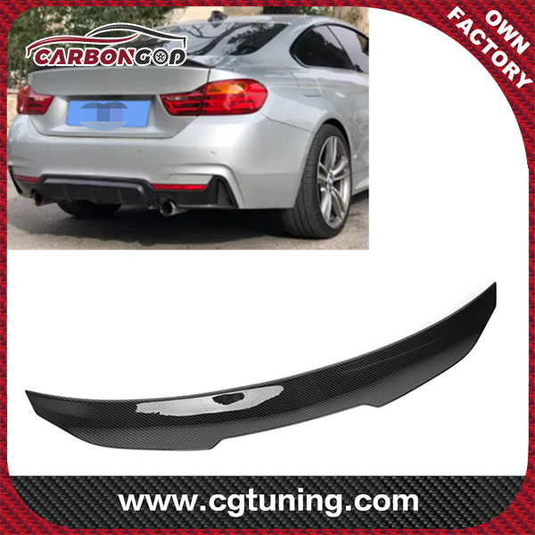 For BMW 4 Series  Coupe 2 Door PSM style spoiler 2015-2020 F32 Dry Carbon Fiber F32 Rear Spoiler