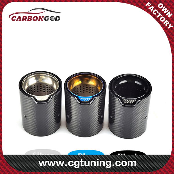 M Performance exhaust pipe Exhaust tip for M2 F87 M3 F80 M4 F82 F83 F10 M5 carbon fiber muffler tips