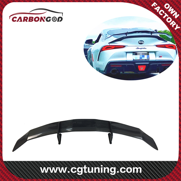Supra GR A90 A91 MK5 Carbon Fiber Rear High Wing Spoiler Swanneck style For Toyota Supra