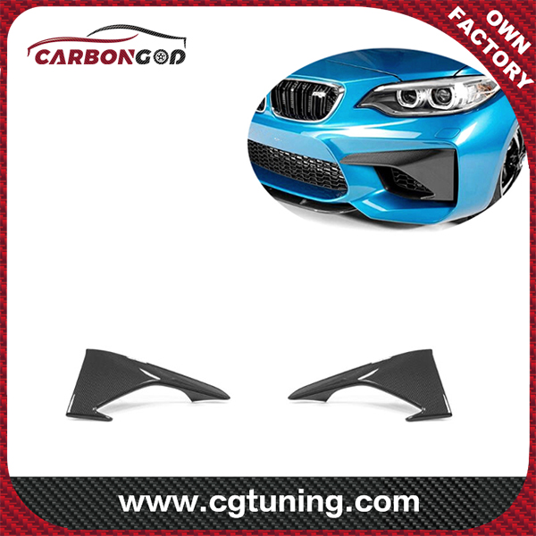 Carbon Fiber Front Bumper Splitter Cover Trim Flap For BMW M2 F87