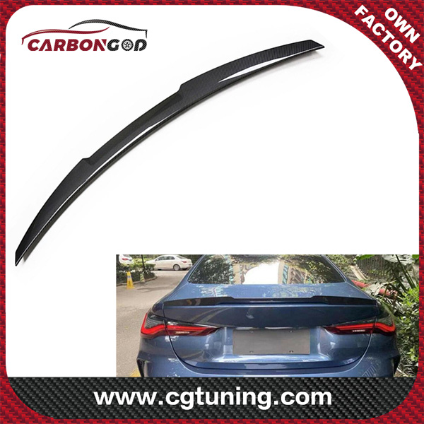 Carbon Fiber Rear Trunk Spoiler Car Wing M4 style spoiler For bmw New 4 Series 2-Door G22/M4 G82 2020-1N