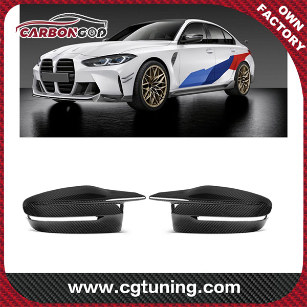 OEM Style Dry Carbon Fiber Replacement mirror cover For BMW M3 M4 G80 G82 G83 2021+ M3 M4 G80 G82 G83 Rear Mirror cover
