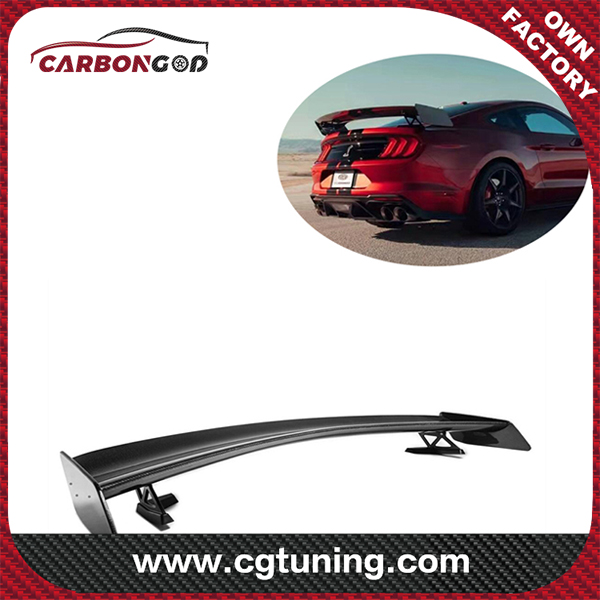 GT500 Style Carbon Fiber GT Wing Rear Trunk Spoiler Mustang Spoiler For FORD mustang 2015-20