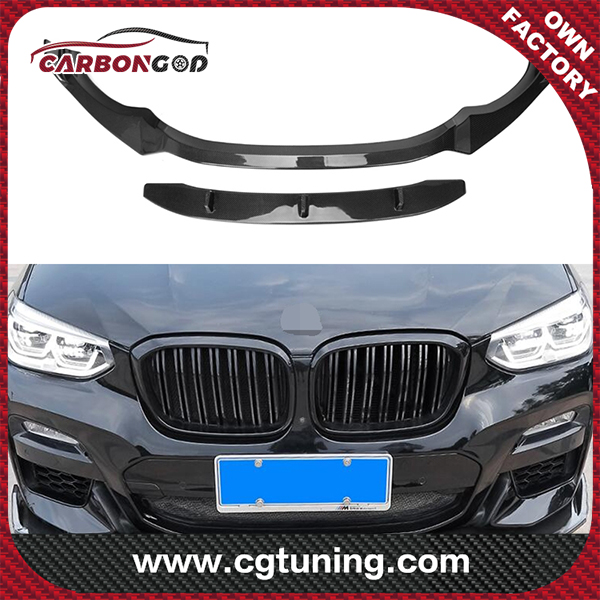 X3 X4 Carbon Fiber Front Bumper Lip Chin Spoiler for BMW G01 X3 G02 X4 front Bumper Diffuser Bumpers Protector 2018 on