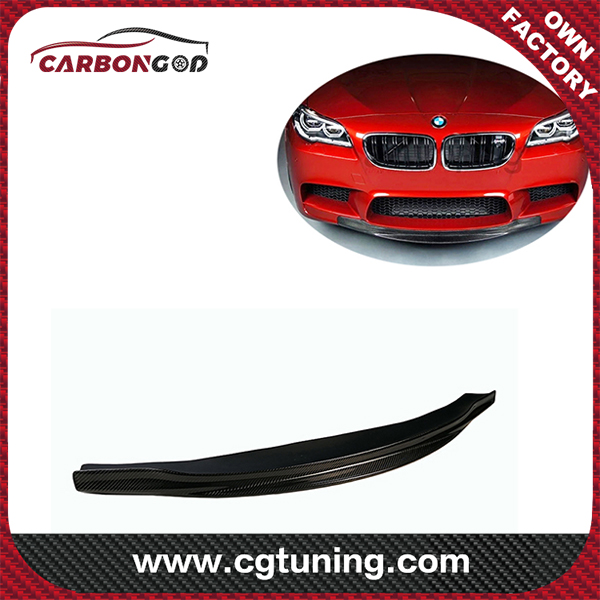 For BMW F10 M5 RK style carbon fiber front bumper splitter lip