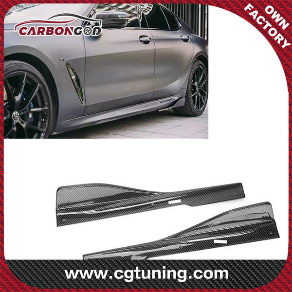 Carbon Fiber Front Rear side skirts AC style Fit For BMW New 8 Series 2021+G14 G15 G16  Rear side skirts