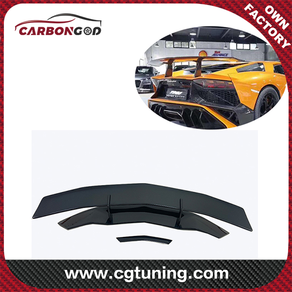 Aventador SV style Carbon Fiber Rear Spoiler Wing For Lamborghini LP700 LP720 Racing wing Spoiler Rear Tail