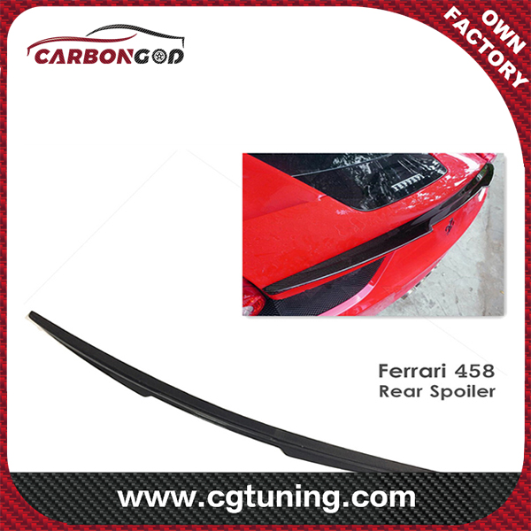 2010 -2015 Carbon Fiber Rear Trunk Lip Spoiler for Ferrari 458 Italia Spider
