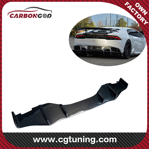 DM style carbon fiber rear bumper Lower diffuser valance lip for Lamborghini Huracan LP610-4 LP580 Nice fitment
