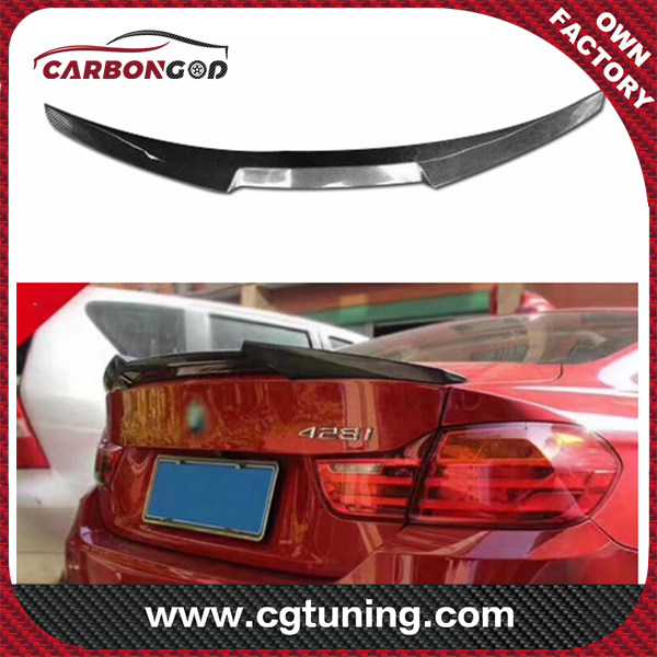 M4 Style Carbon Fiber Rear Roof Spoiler Trunk Lip Wing For BMW F32 4 Series 2 Door Coupe F32 2014-2018 F32 Rear Spoiler