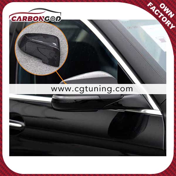 F10 Carbon Mirror Cover 1:1 Replacement for BMW F10 F11 F01 F02 F07 F18 5 serie 2014 UP OEM Fitment Side Mirror Cover