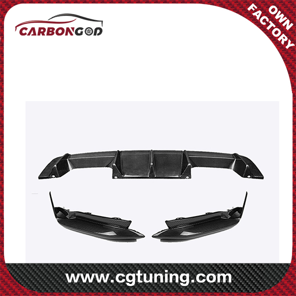 2020+ G80 M3 G82 M4 OEM Factory style Carbon Fiber Rear Bumper Diffuser Lip with MP Flap Splitter For BMW G80 G82