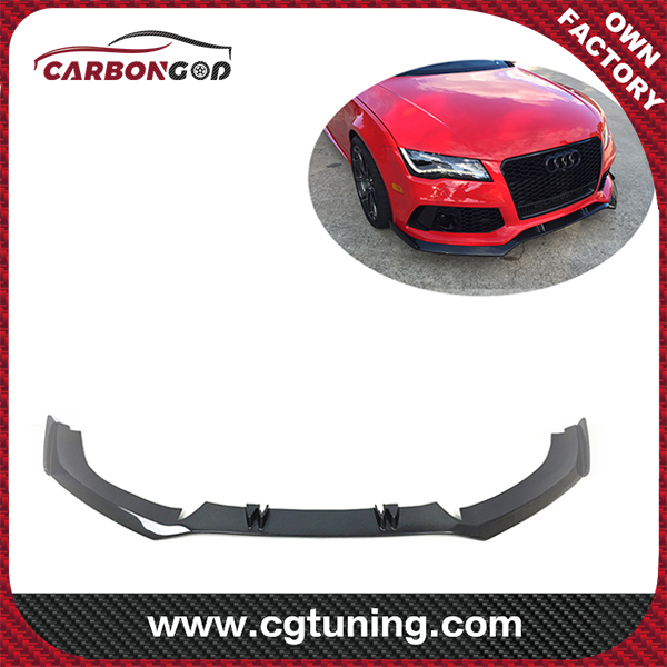 13-15 ABT style carbon fiber front bumper splitter lip spoiler for Audi RS7 Perfect fitment