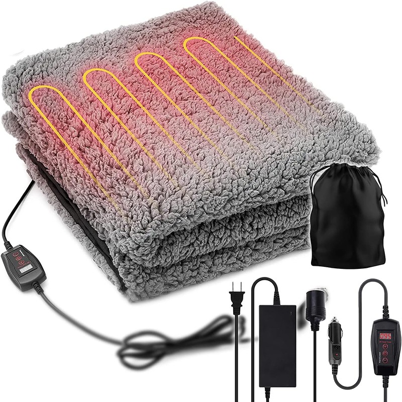 12V Car Heating Blanket with LCD Controller