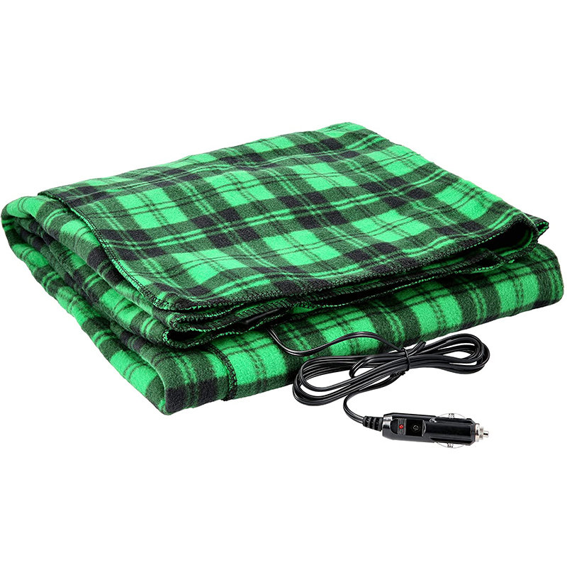Green Car Electric Blanket with Auto Shut-Off
