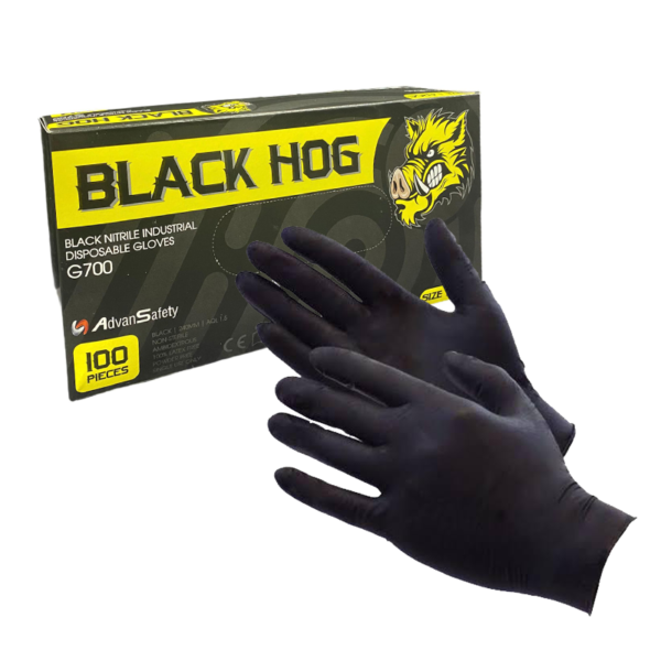 Black Nitrile Gloves - Newborn Caulk Guns