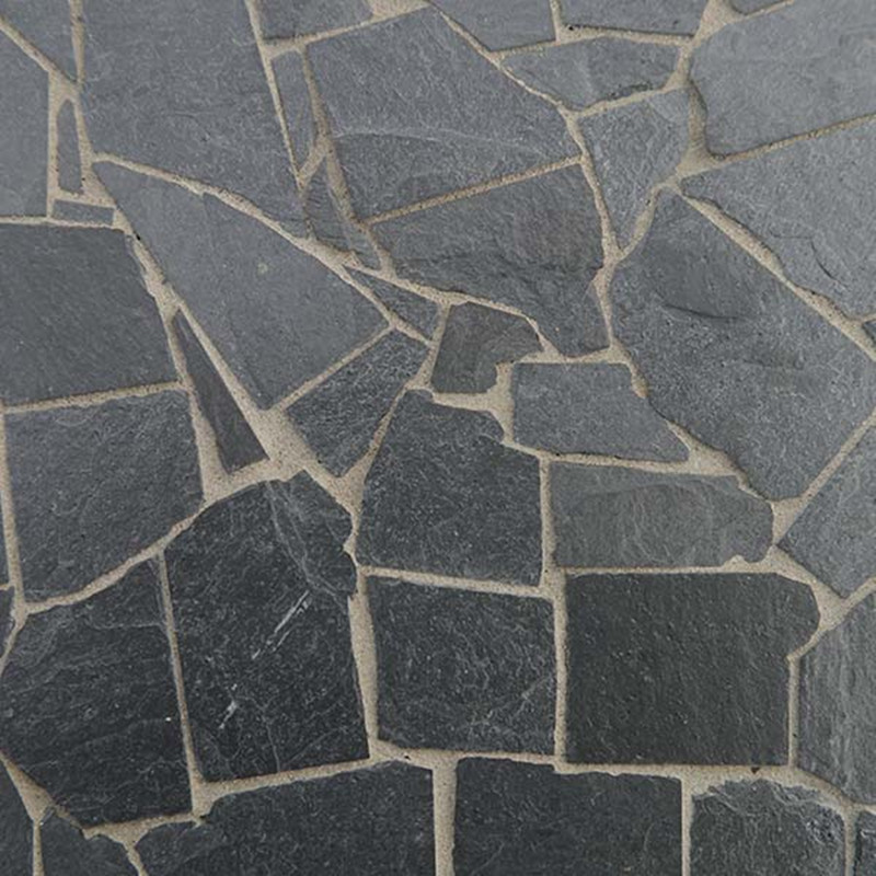 Natural Flagstone Black/Bluestone/Grey Irregular Pavers /Basalt Flagstone Crazy Paving Stone for Outdoor Exterior Paving / Garden Decoration