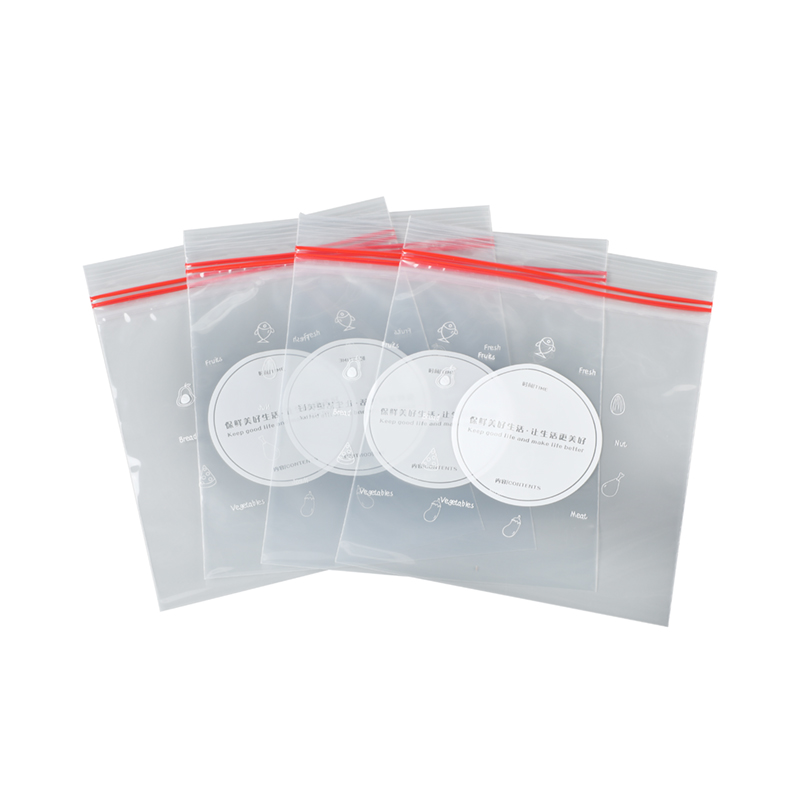 Writable LDPE Ziplock with Double Zipper Track and White Block for Food