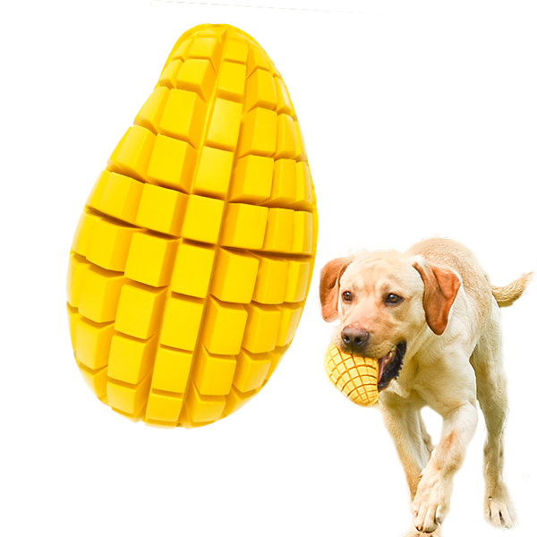 CB-PCW7119DOG CHEW TOYS FRUIT Mango Durable Rubber for Pet Training and Cleaning Teeth