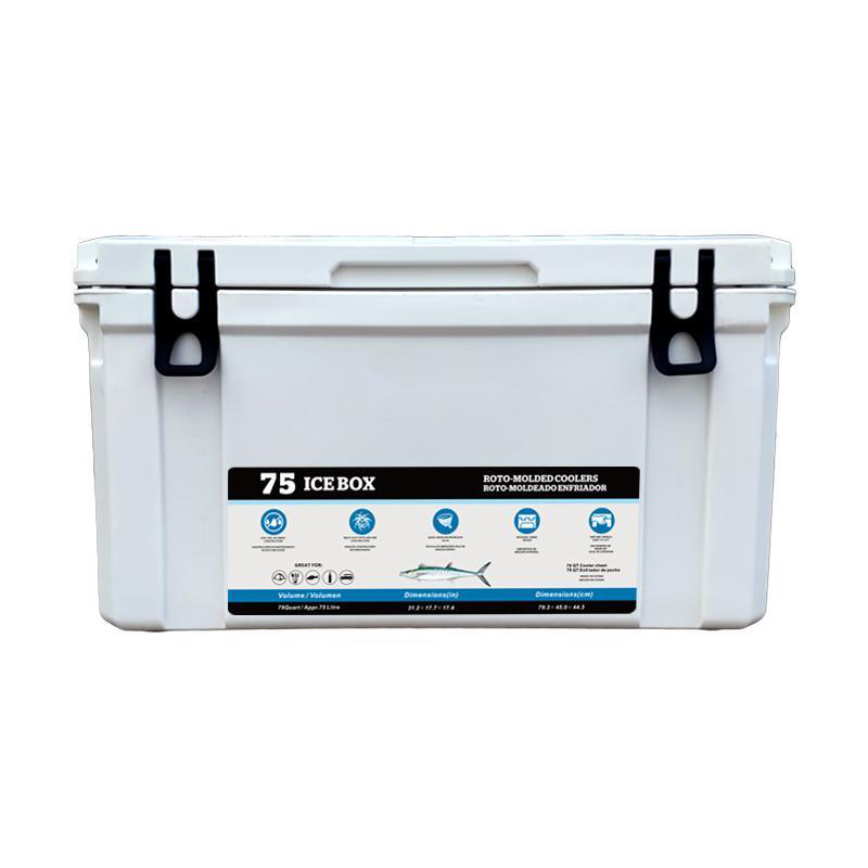 HT-BH75 Solid Portable Plastic Cooler Box Keep Ice Frozen Longer