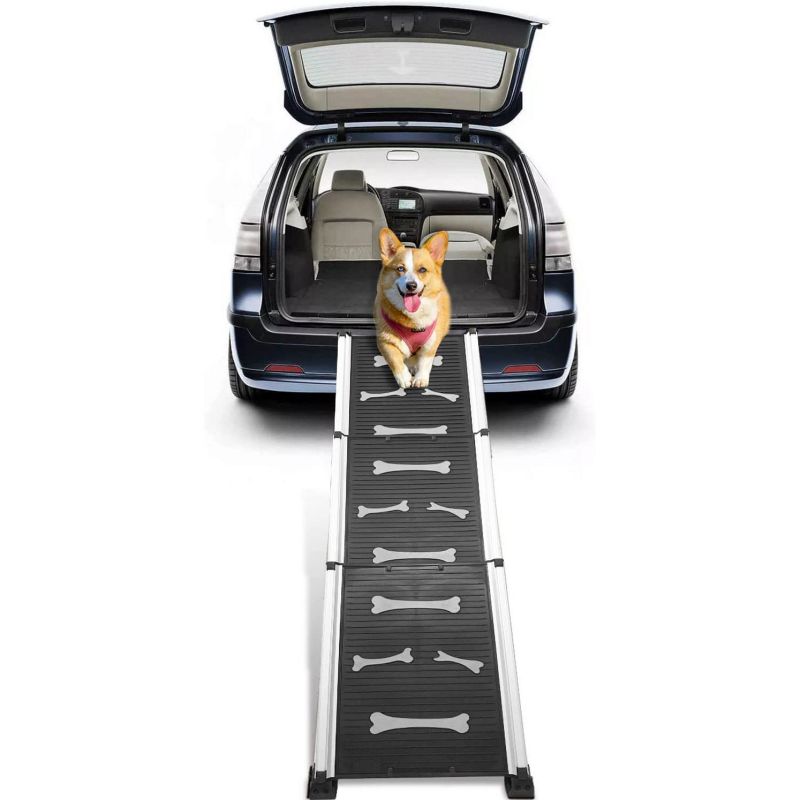 CB-PRPTS316 Pet Stretchable/Foldable Car Ramp Heavy Duty Portable Nonslip Pet Ramp For Pets To Get Into Cars, Trucks, SUVs, Or RVs