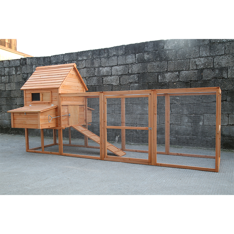CB-PCC3100 Hen Cage with Removable Tray, Garden With Gridding Fence, Backyard Pet House Chicken Nesting Box