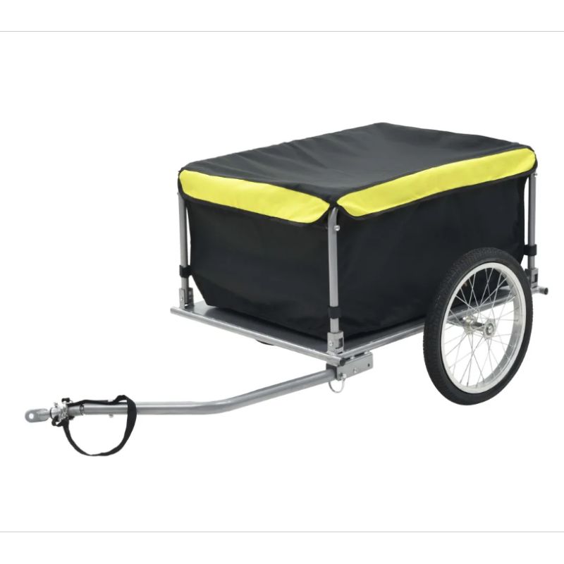 CB-PBT07QD Bicycle Trailer Hauler Cargo Bike Trailer with Folding Frame & Weather Resistant Fabric, Large Cargo Carrier
