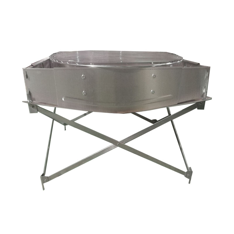 BH-F50B Camping Fire Pit, Fire Pit with Aluminum- Alloy Frame, 304 Stainless Steel Mesh and Heat Shield for Leave No Trace Fires, Outdoor Fire Pit for Camping, Beach Parties, Patio