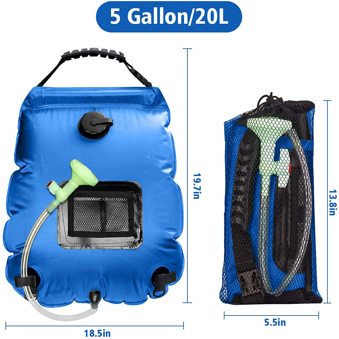 Solar Shower Bag,5 gallons