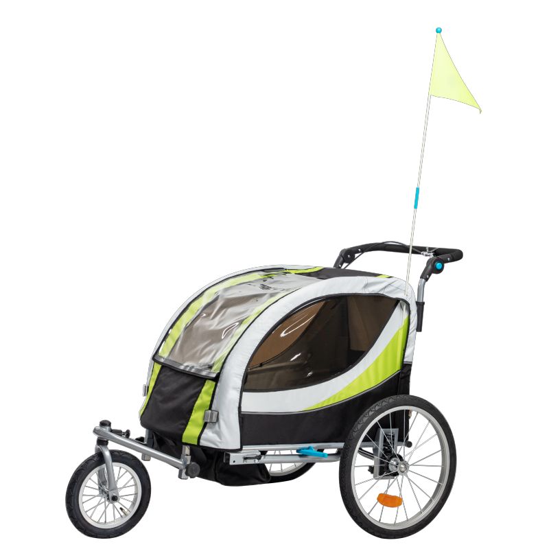 CB-PBT03N Pet Bicycle Trailer Pet Bike Trailer, Carrier for Small And Large Pets, Easy Folding Cart Frame, Washable Non-Slip Floor