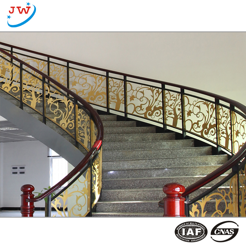 Wrought iron guardrail,Stairwell railing | JINGWAN 