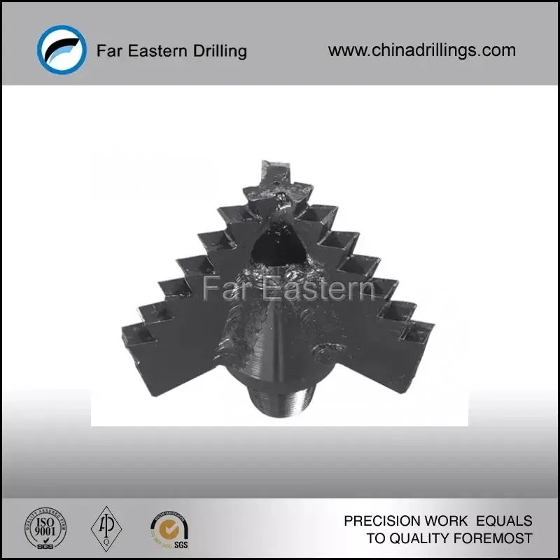  9 7/8" tungsten carbide PDC Drag Scraper Bit 3 Blades