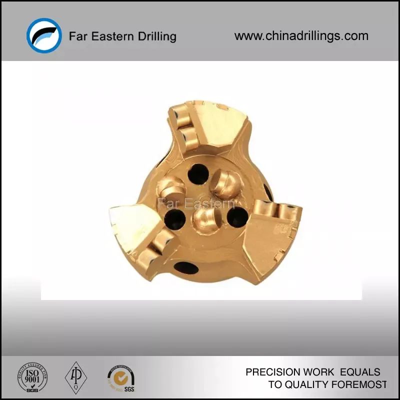 4 1/2 Inches PDC Drag Bit 3 Blades for oilwelll drilling