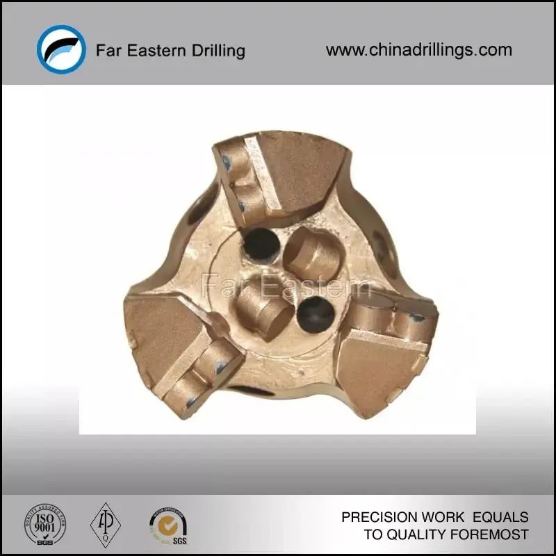 AP 98mm step drag bit 3 Blades for geothermal drilling