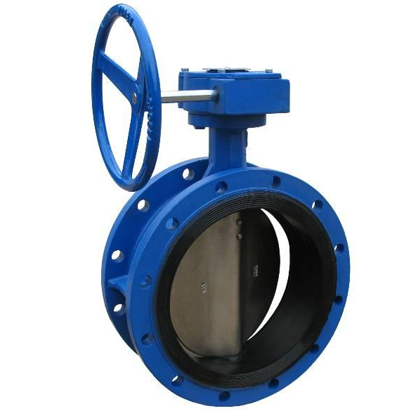BUV-1109 AWWA C504 RUBBER LINED DOUBLE FLANGE BUTTERFLY VALVE