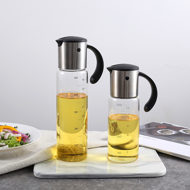 Stainless Steel Gravity Oil Dispenser – Available in 350ml and 500ml Options