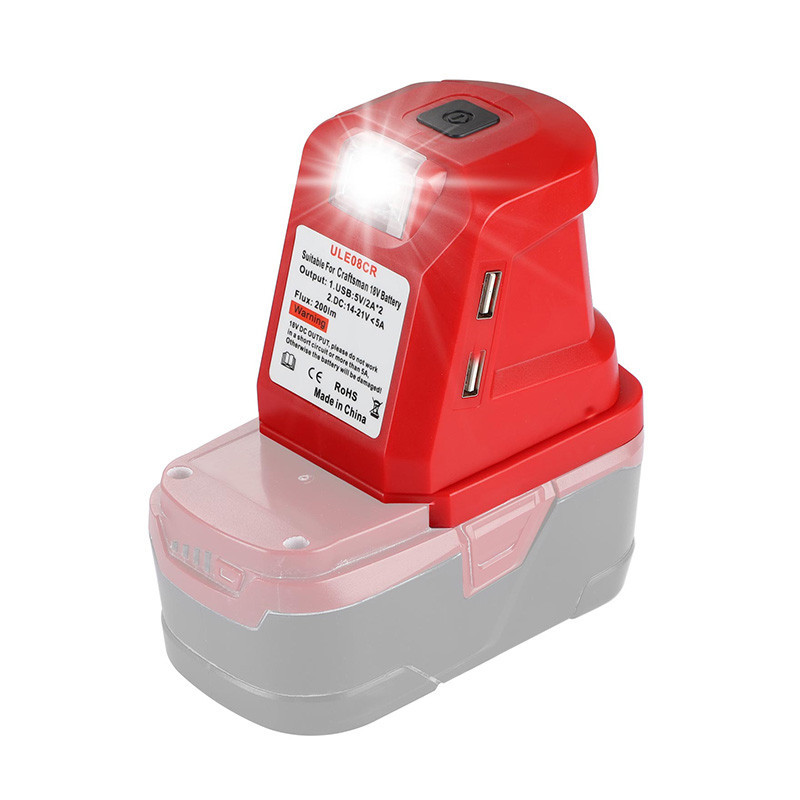 Urun Portable LED Light Battery Adapter for Craftsman 14.4-18V Lithium Battery