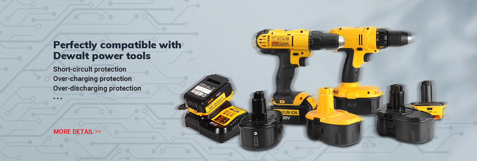 Power Tool, Electrical Tools, Rechargeable Battery - Yourun