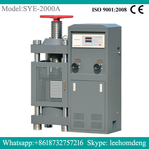 Compressive strength testing machine