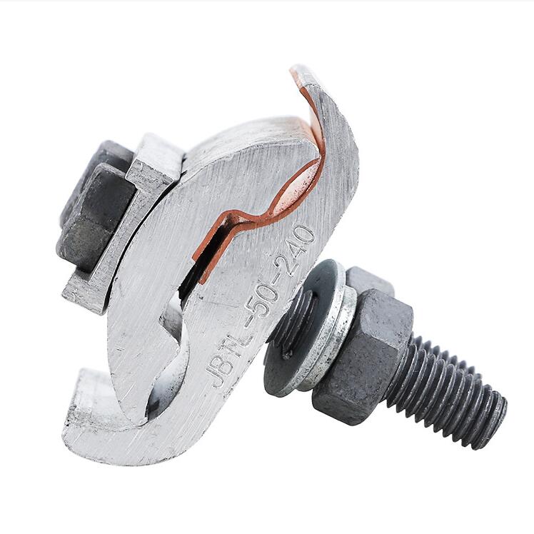 JBTLY 10-400mm² 90*75*75mm  Copper-aluminum special-shaped parallel trench wire clamp overhead cable connection clamp
