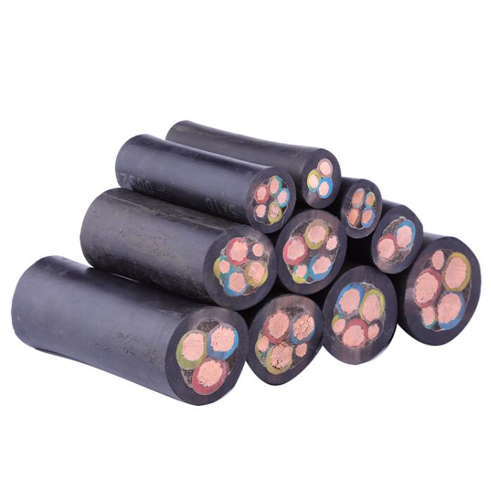 MY/MYP  0.38/0.66/1.14KV  4-400mm2   Mobile explosion-proof flame-retardant rubber sheathed flexible copper cable for coal mine