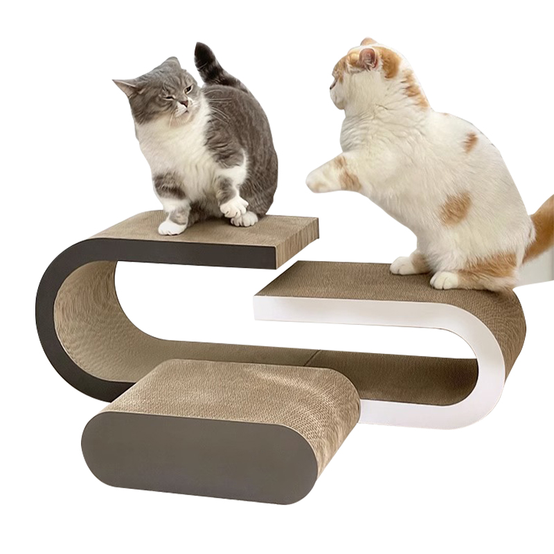 3-in-1 jump cat scratching board set