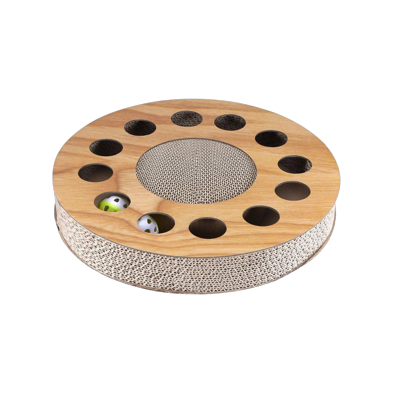 Track Ball Cat Toy, Corrugated Paper Cat Scratching Board, Temu/ Amazon Hot Sale
