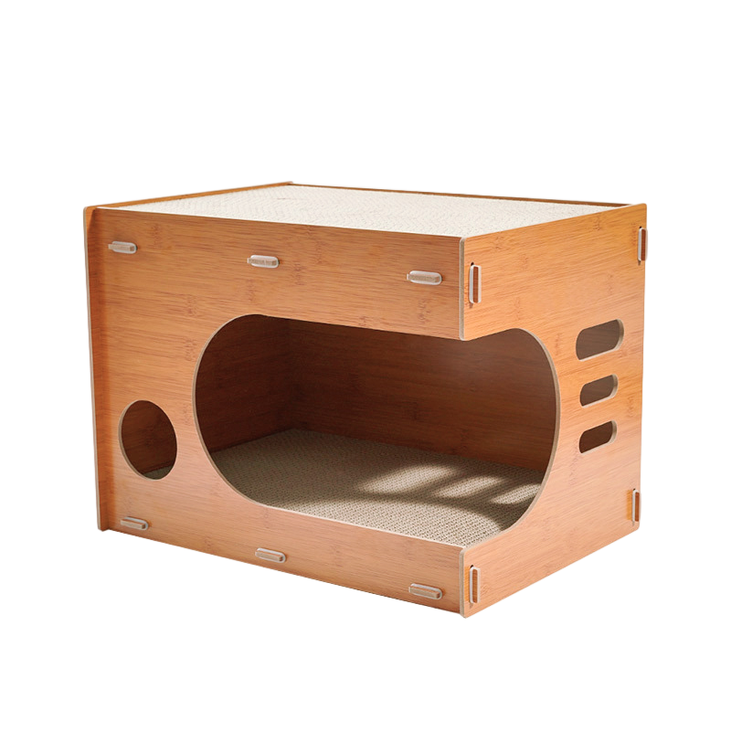  Villa (Small Size) Wooden Cat Bed